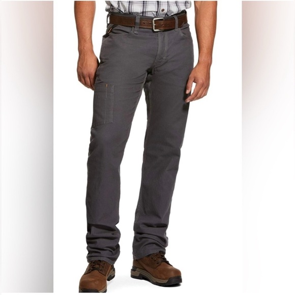 Ariat Other - Ariat Rebar M4 Made Tough Dura Stretch Relaxed Straight Leg Size 46 x 30